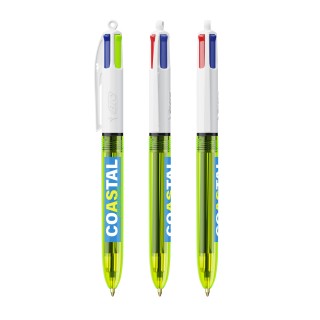 Bolígrafo Bic 4 colours Fluo personalizable